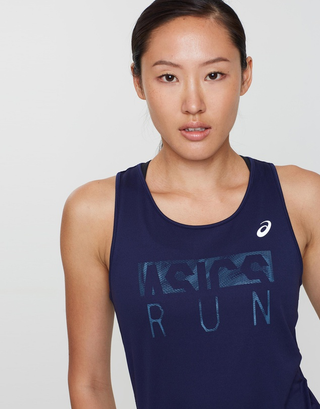 Illustration for article titled Silver
graphic tank- Asics